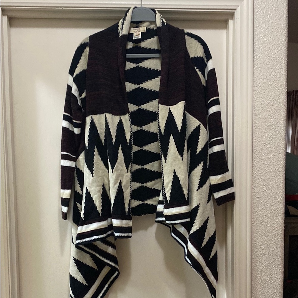 Rhapsody Open Front Cardigan size M